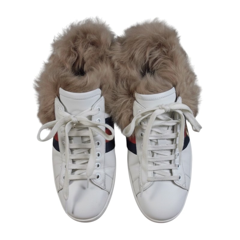 Gucci Fur Sneaker